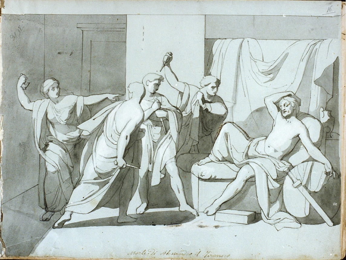 Studio con la morte di Alesandro il tiranno - Museo Nazionale di san Martino, Napoli